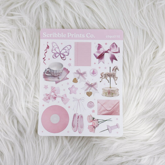 Coquette – Deco // Matte Journal Stickers