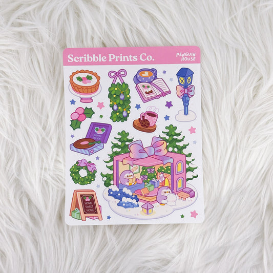 Penguin House – Deco // Matte Journal Stickers