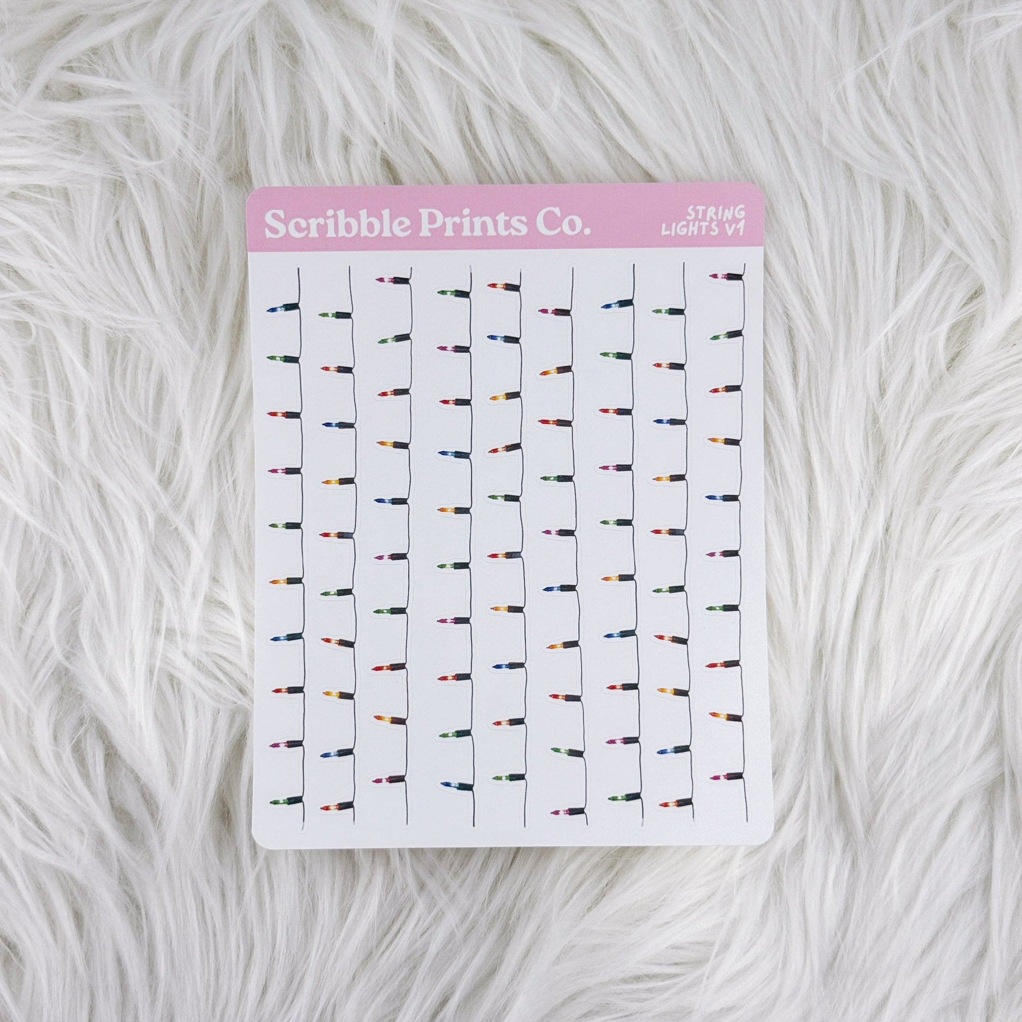String Lights V1 – Deco // Matte Journal Stickers