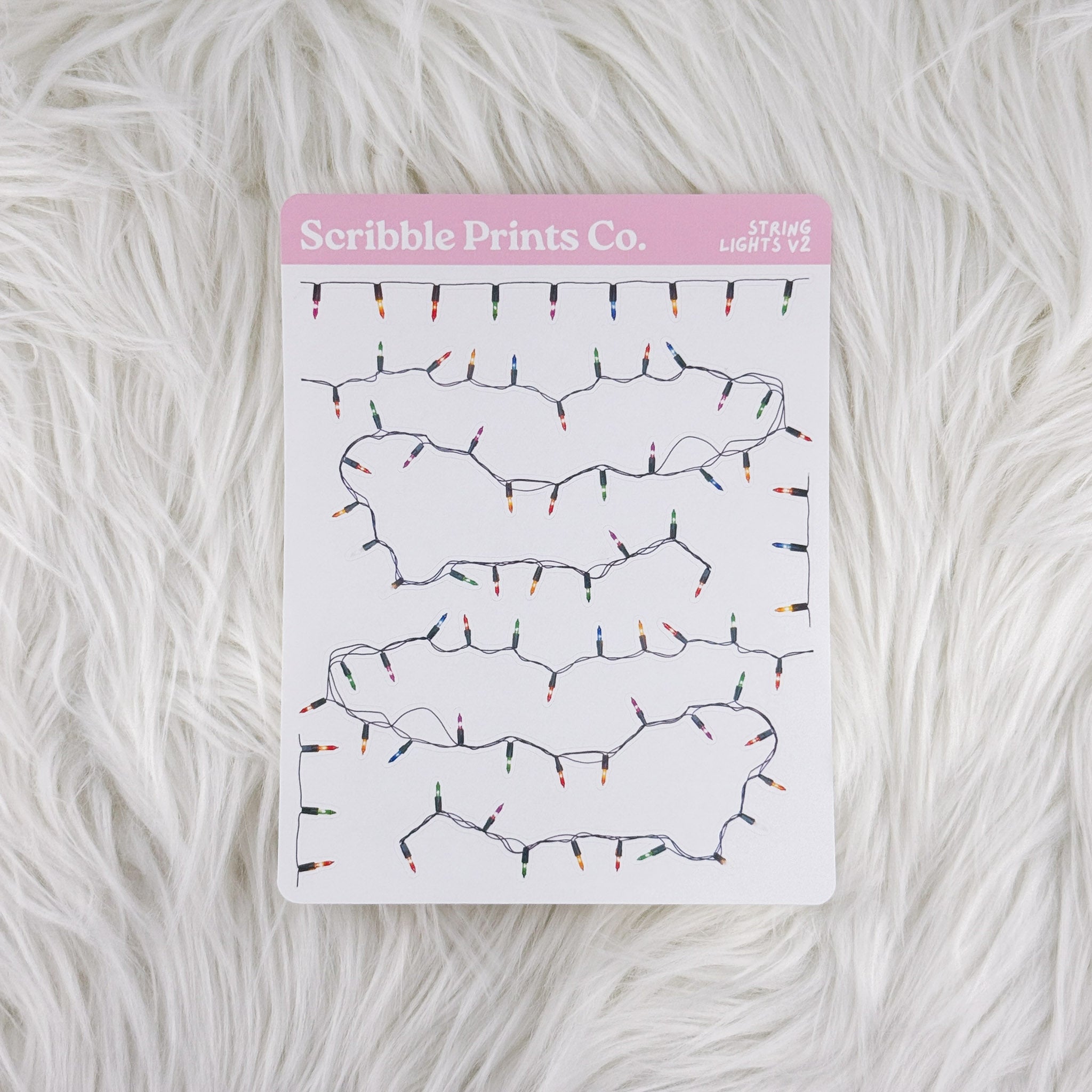 String Lights V2 – Deco // Matte Journal Stickers