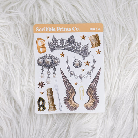 Stuff V2 – Deco // Matte Journal Stickers