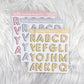 Letter Balloons – Deco // Matte Journal Stickers