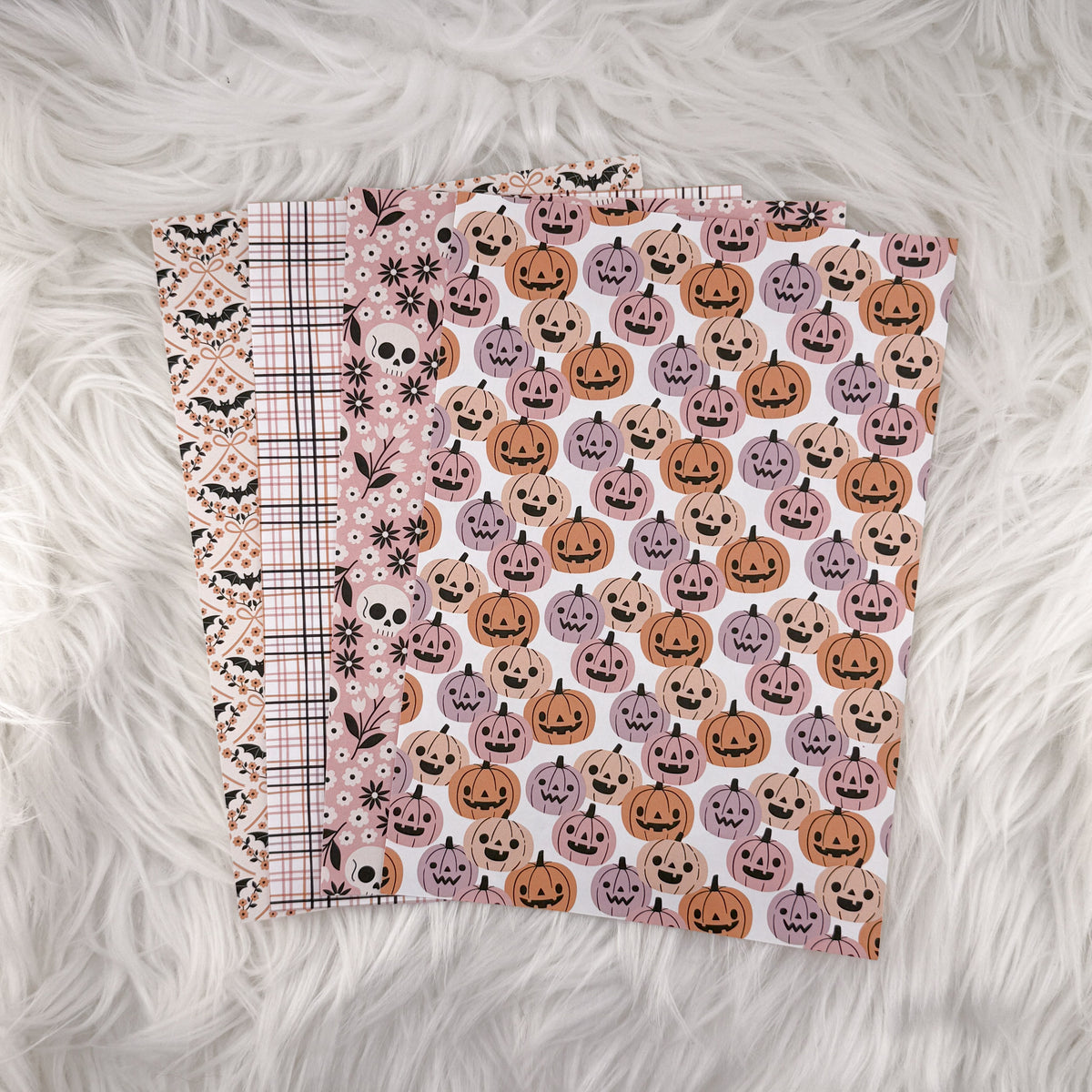 Pretty Spooky Journal Background Set | 4 A5 Matte Sticker Sheets