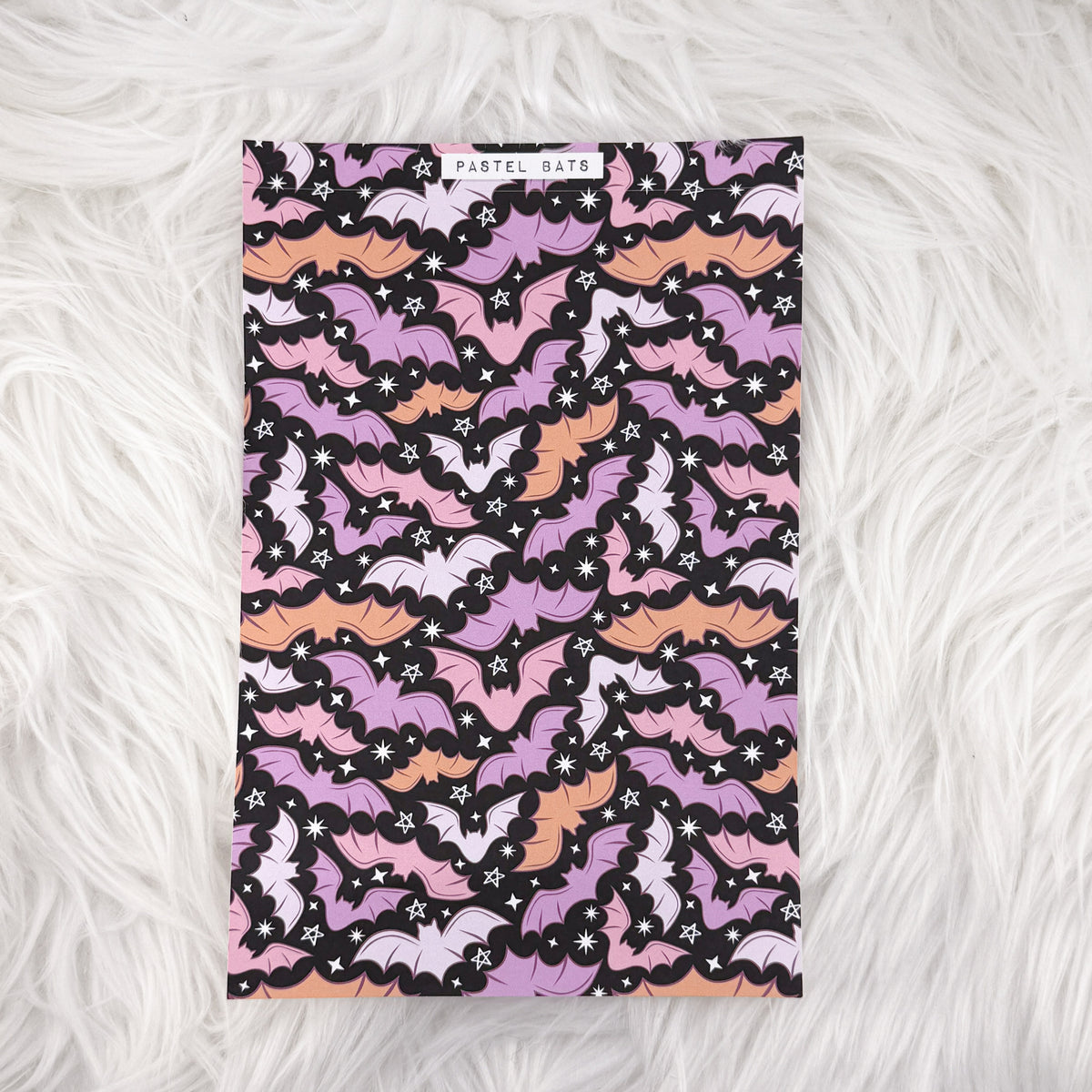 Pastel Bats Journal Background | A5 Matte Sticker Sheet