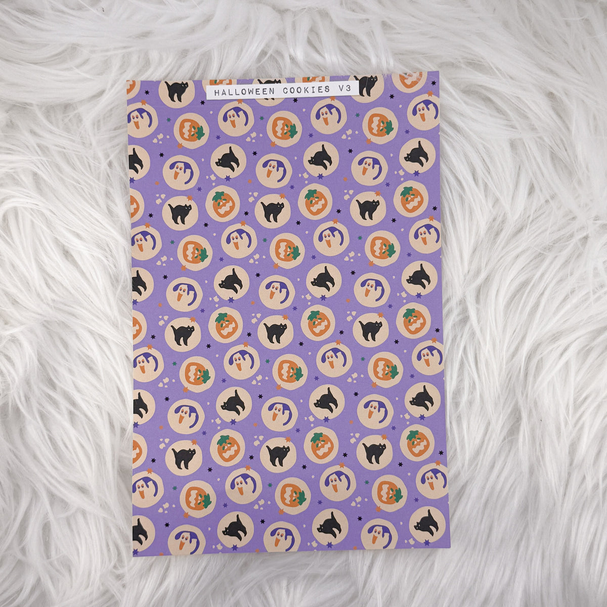 Halloween Cookies V3 Journal Background | A5 Matte Sticker Sheet