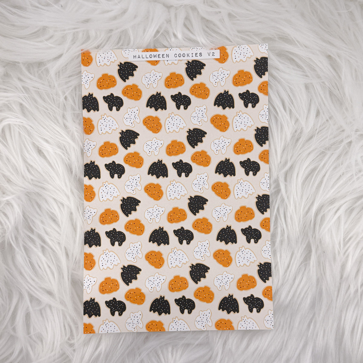 Halloween Cookies V2 Journal Background | A5 Matte Sticker Sheet