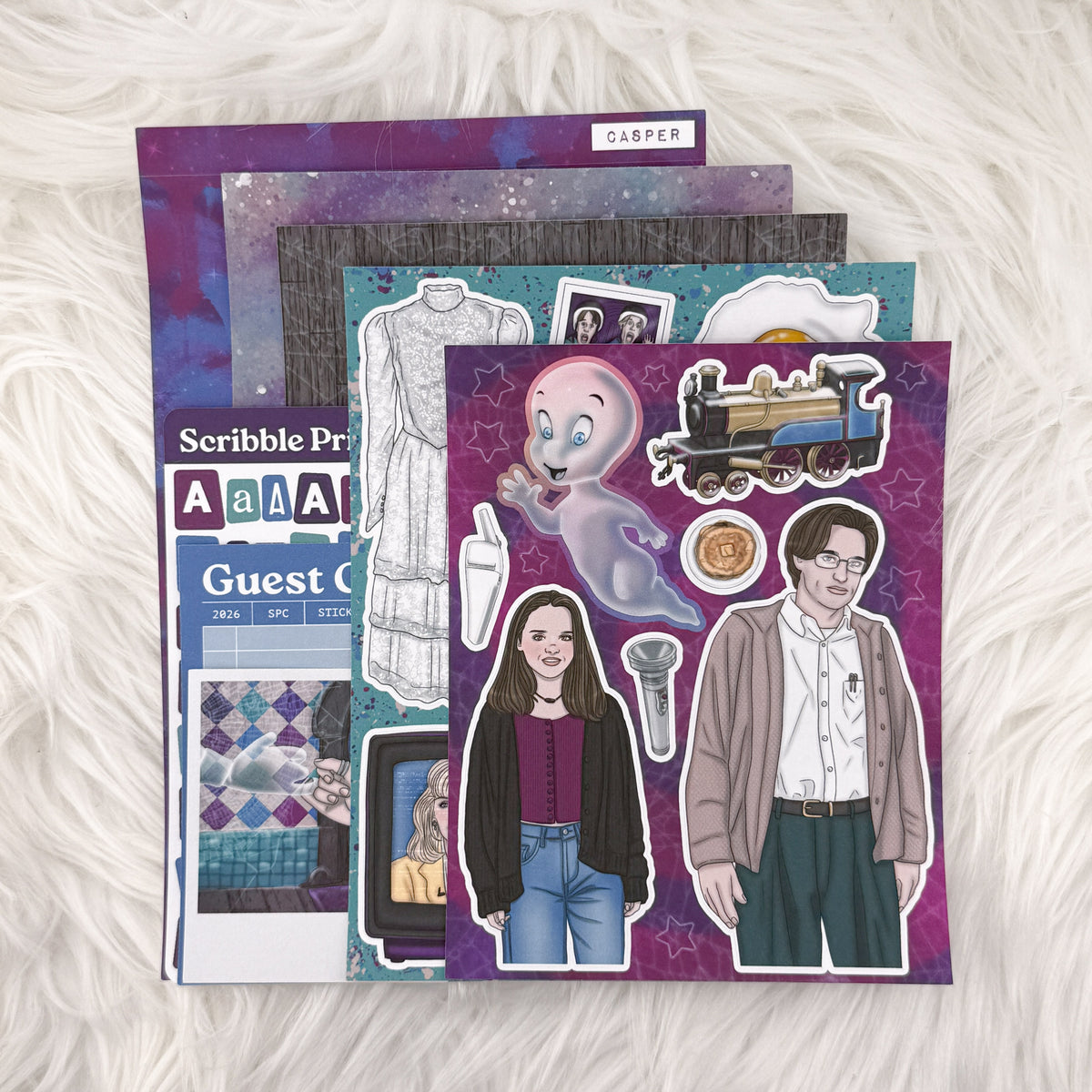 Casper Junk Journal Sticker Kit