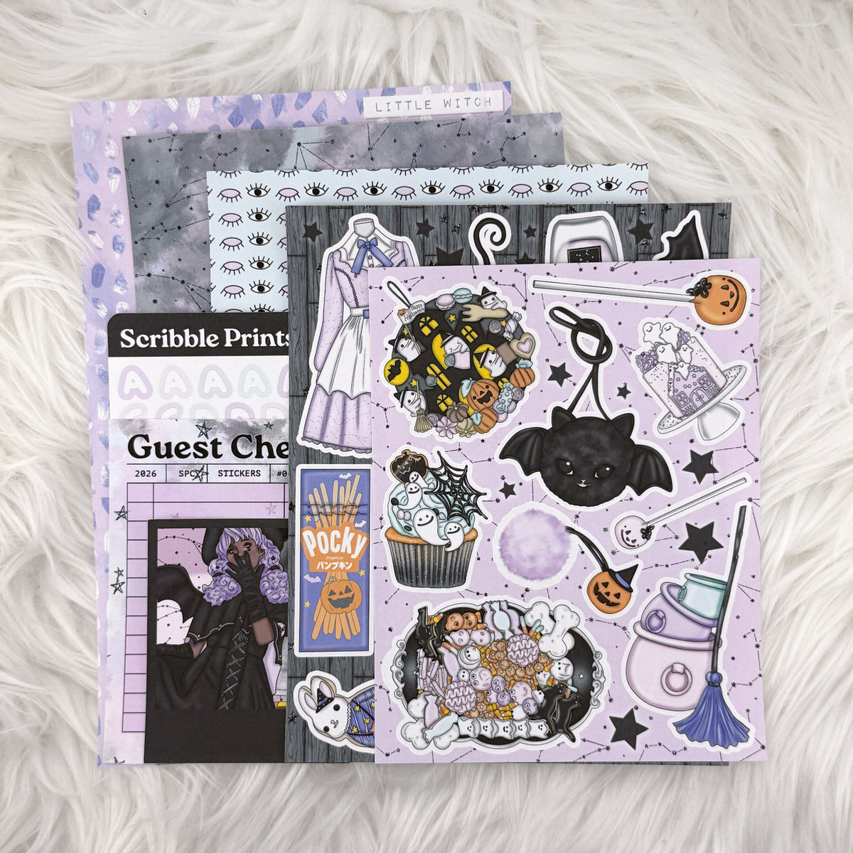 Little Witch Junk Journal Sticker Kit