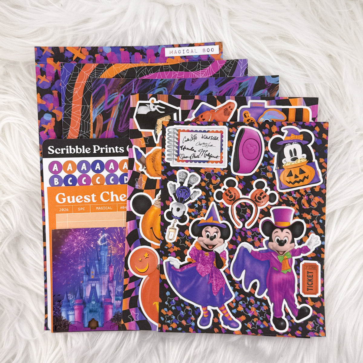 Magical Boo Junk Journal Sticker Kit