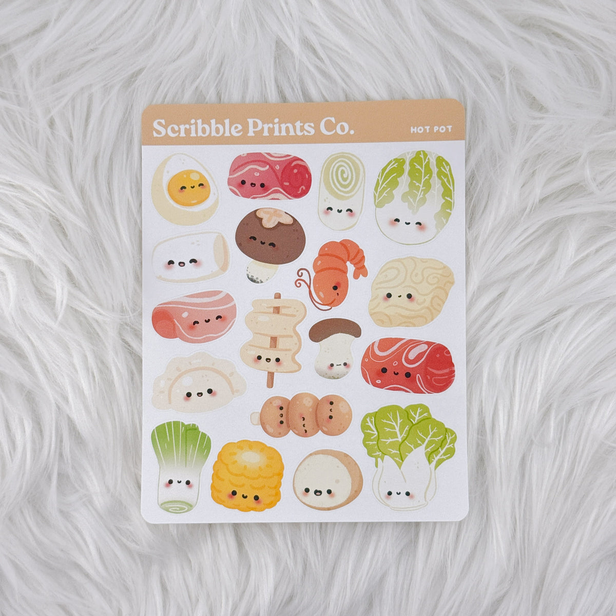 Hot Pot Deco Sticker Sheet