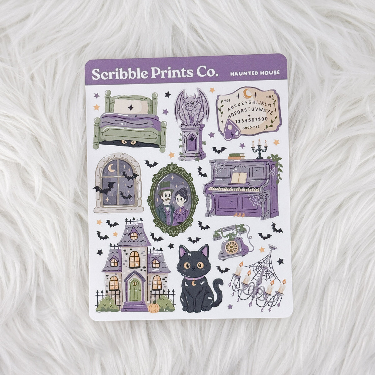 Haunted House Deco Sticker Sheet