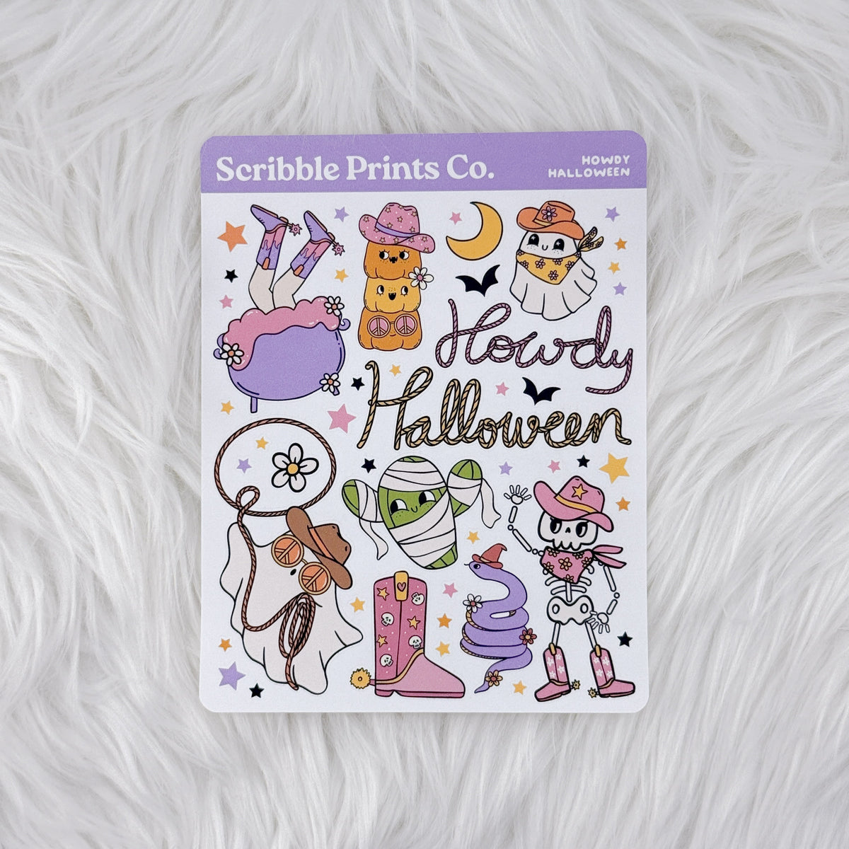 Howdy Halloween Deco Sticker Sheet