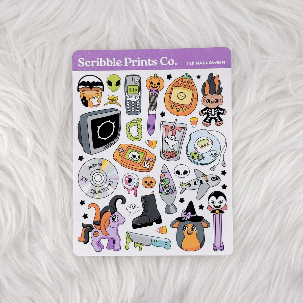 Y2k Halloween Deco Sticker Sheet