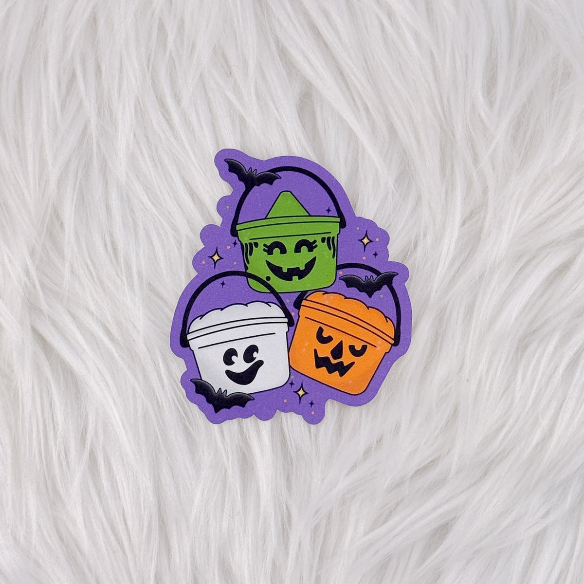 Haunted Happy Buckets Matte Journaling Sticker