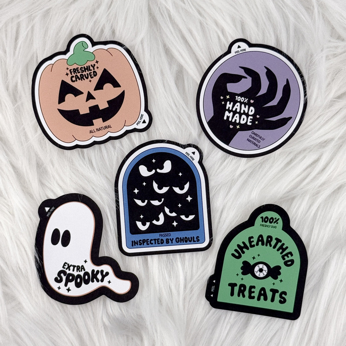 Spooky Labels Matte Journaling Sticker Bundle