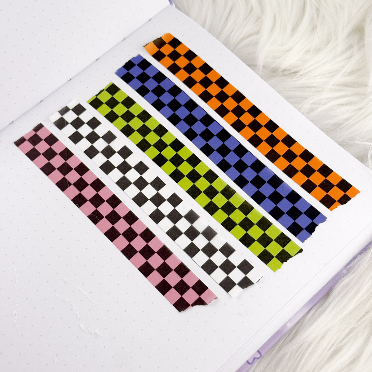 Spooky Checker - 15mm Decorative Washi Tape