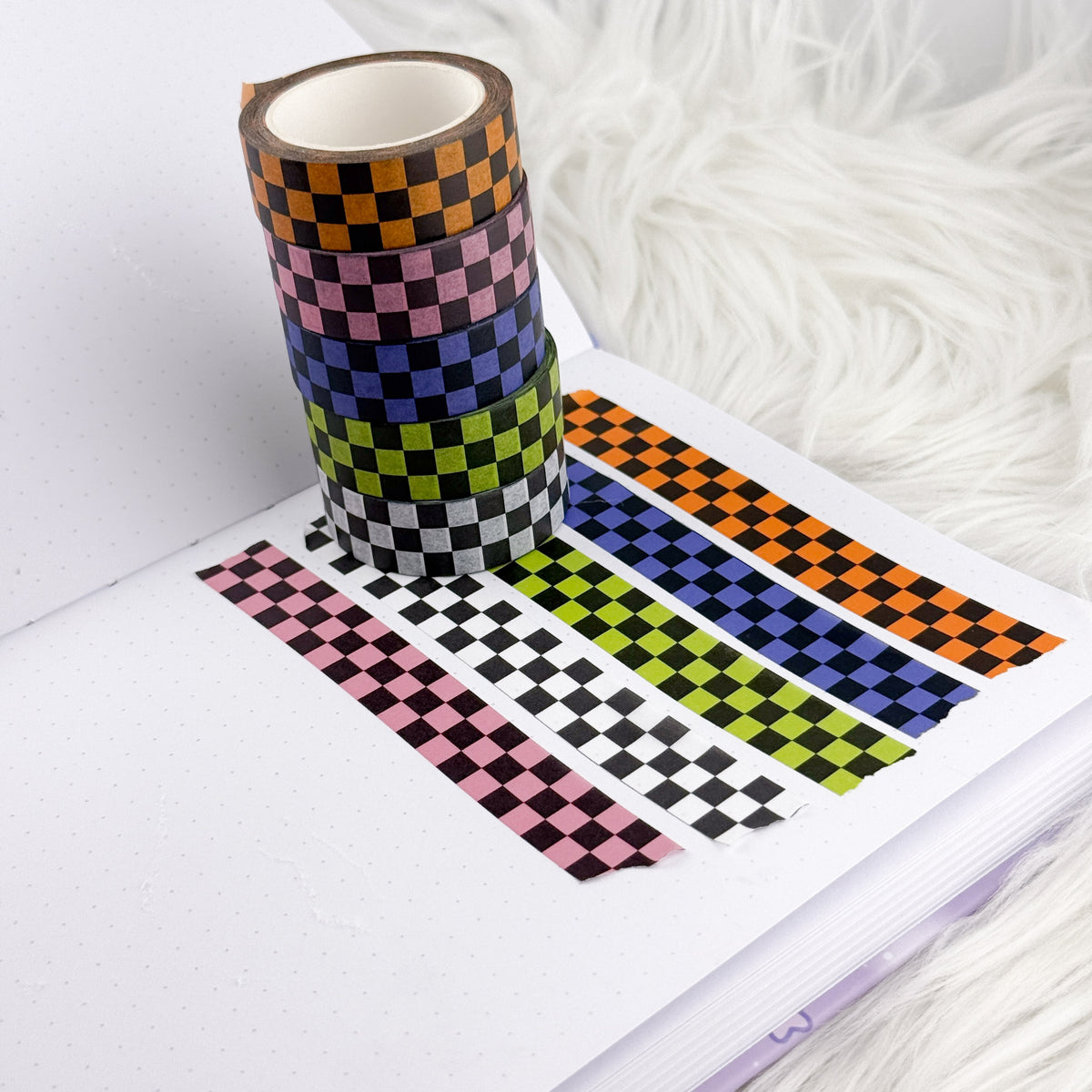 Spooky Checker - 15mm Decorative Washi Tape