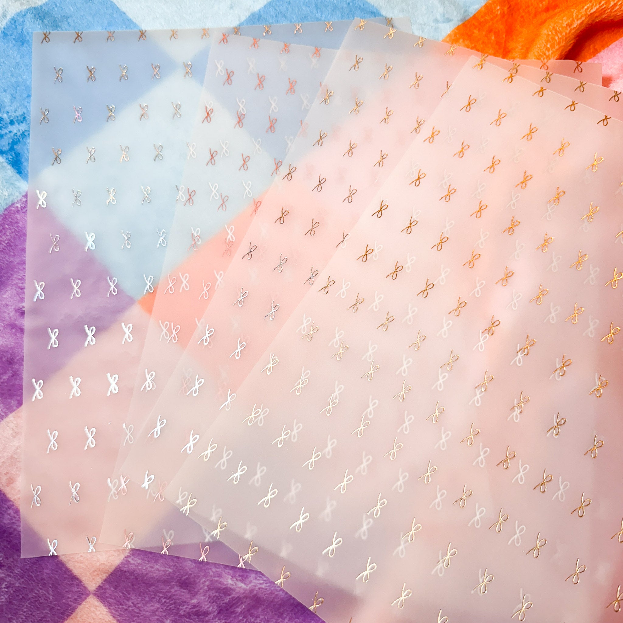 Foiled Bow Vellum - SPC Treasure Trove