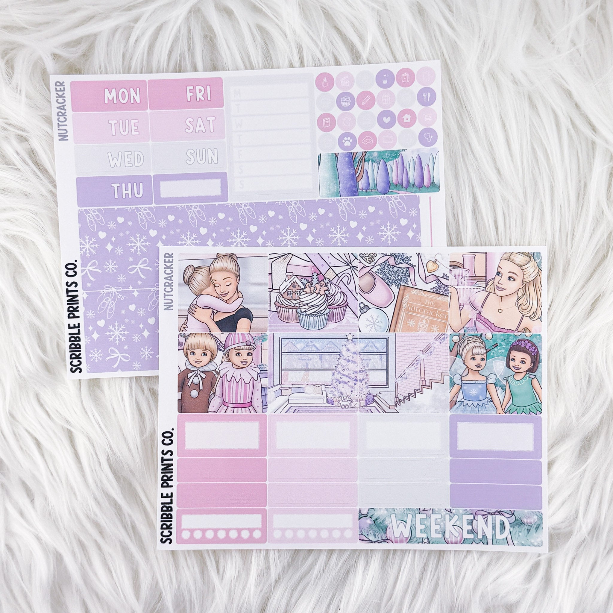 Nutcracker – Matte Hobonichi Cousin Weekly Sticker Kit