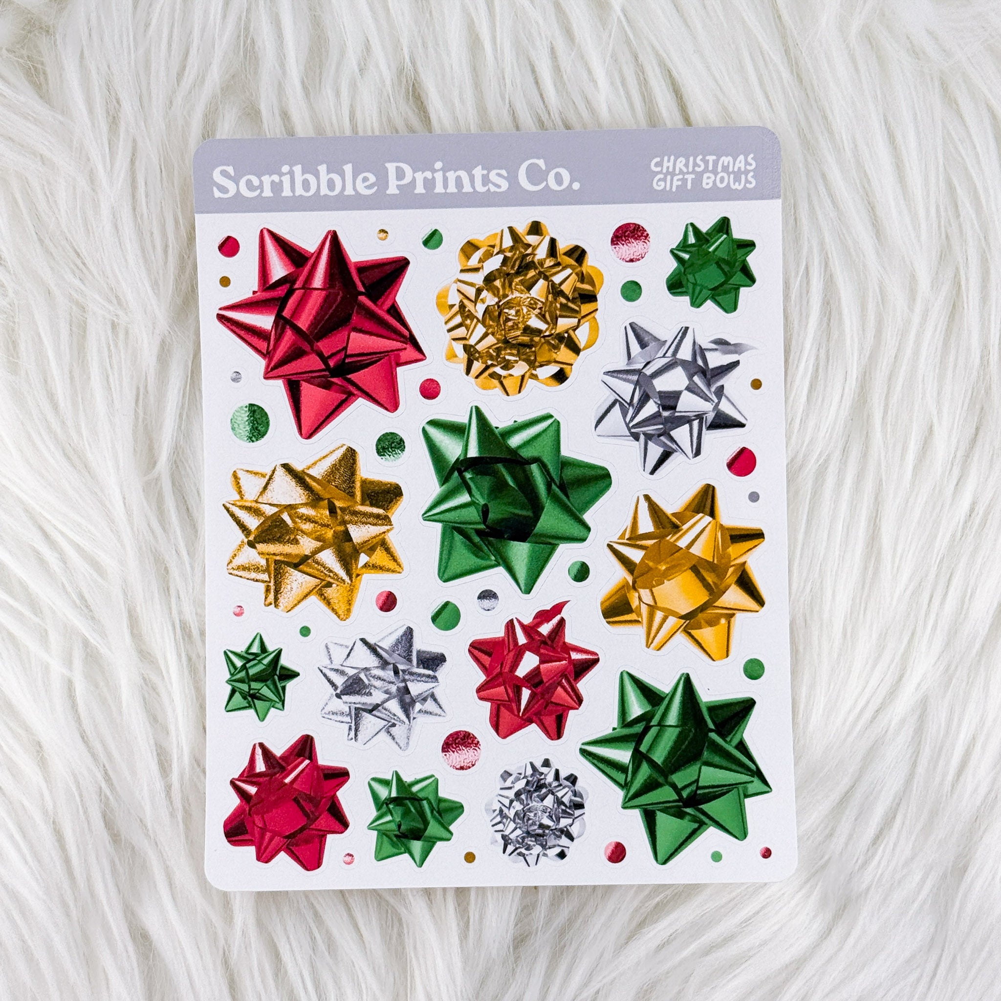 Christmas Gift Bows – Deco // Matte Journal Stickers
