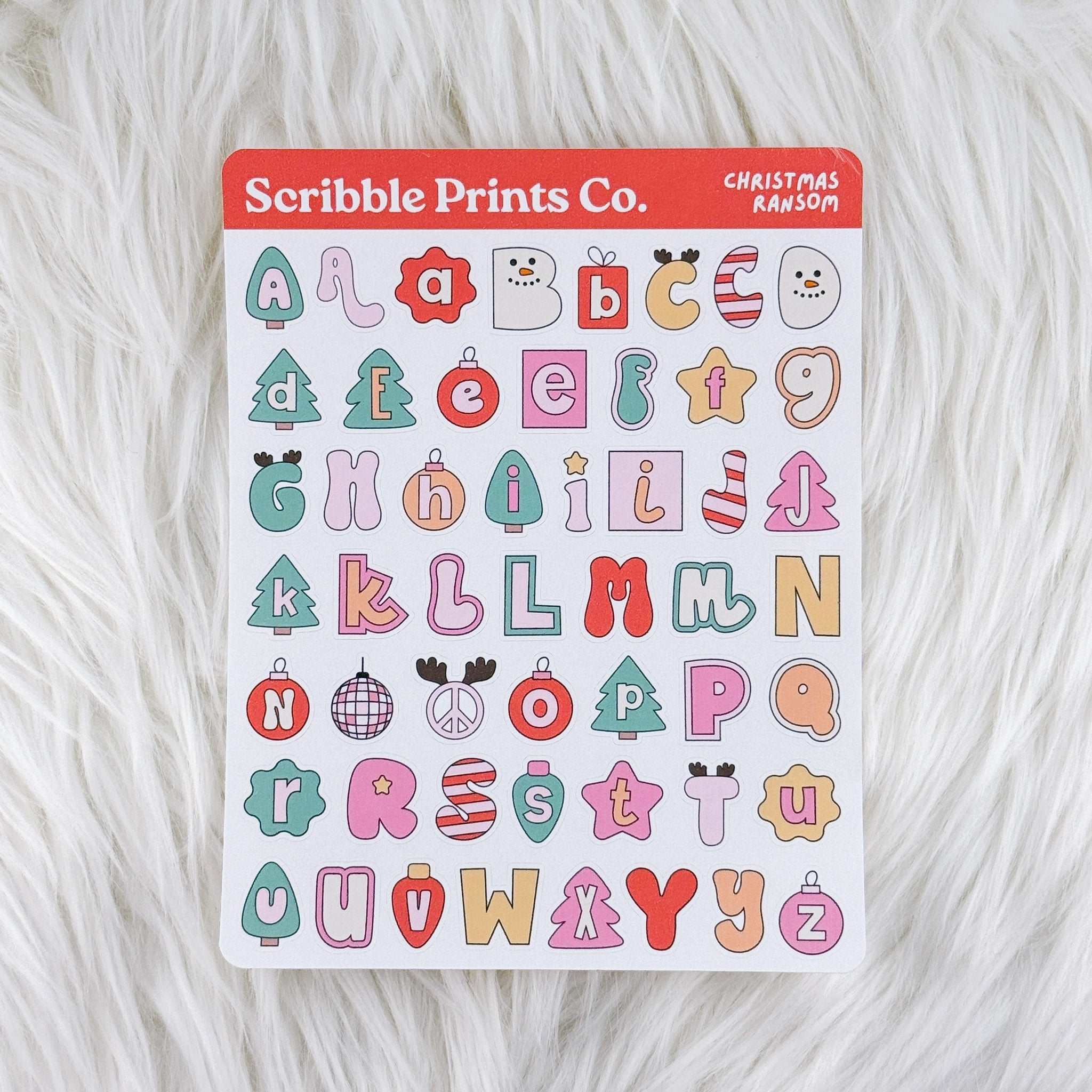 Christmas Ransom Letters – Deco // Matte Journal Stickers