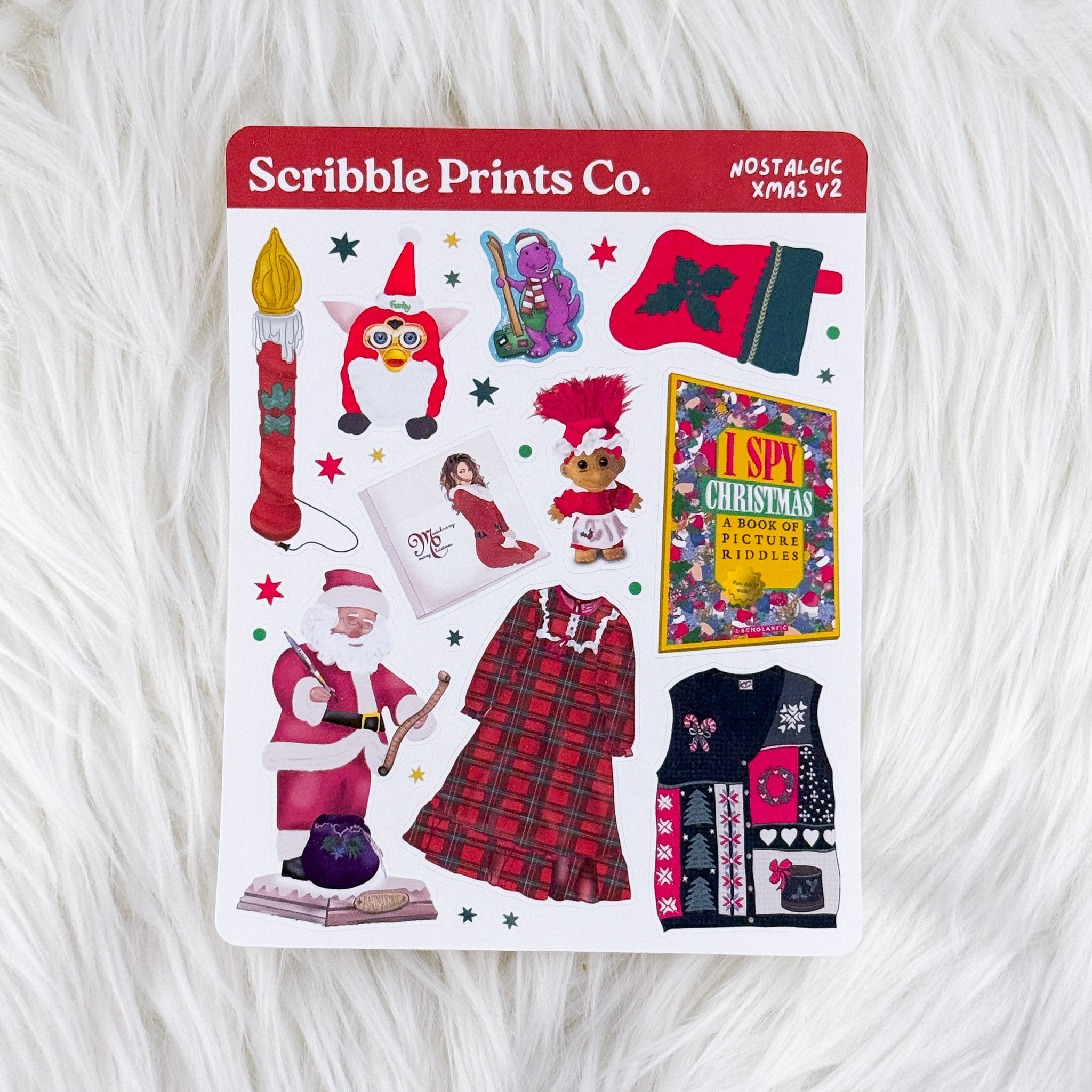 Nostalgic Christmas V2 – Deco // Matte Journal Stickers