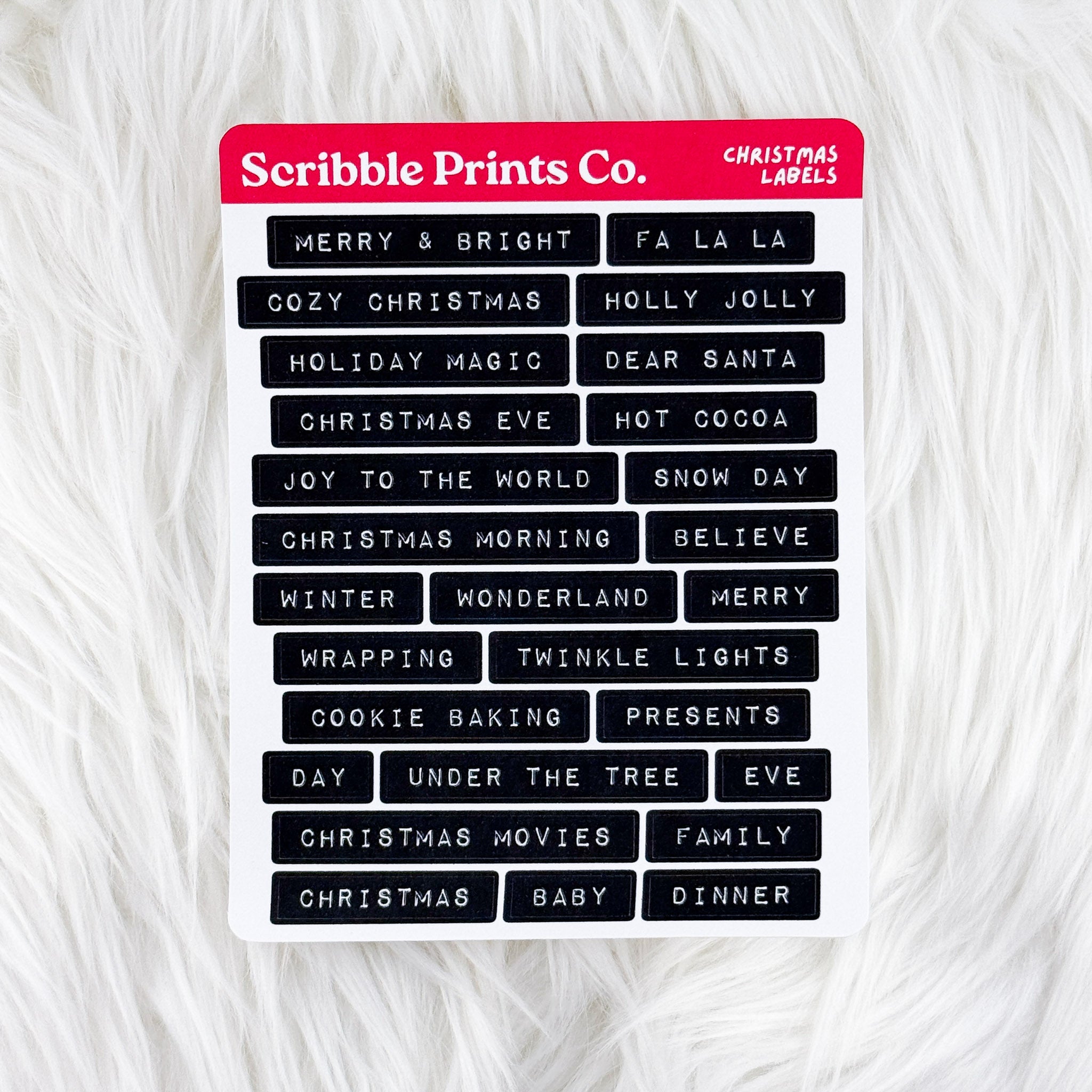 Christmas Labels – Deco // Matte Journal Stickers