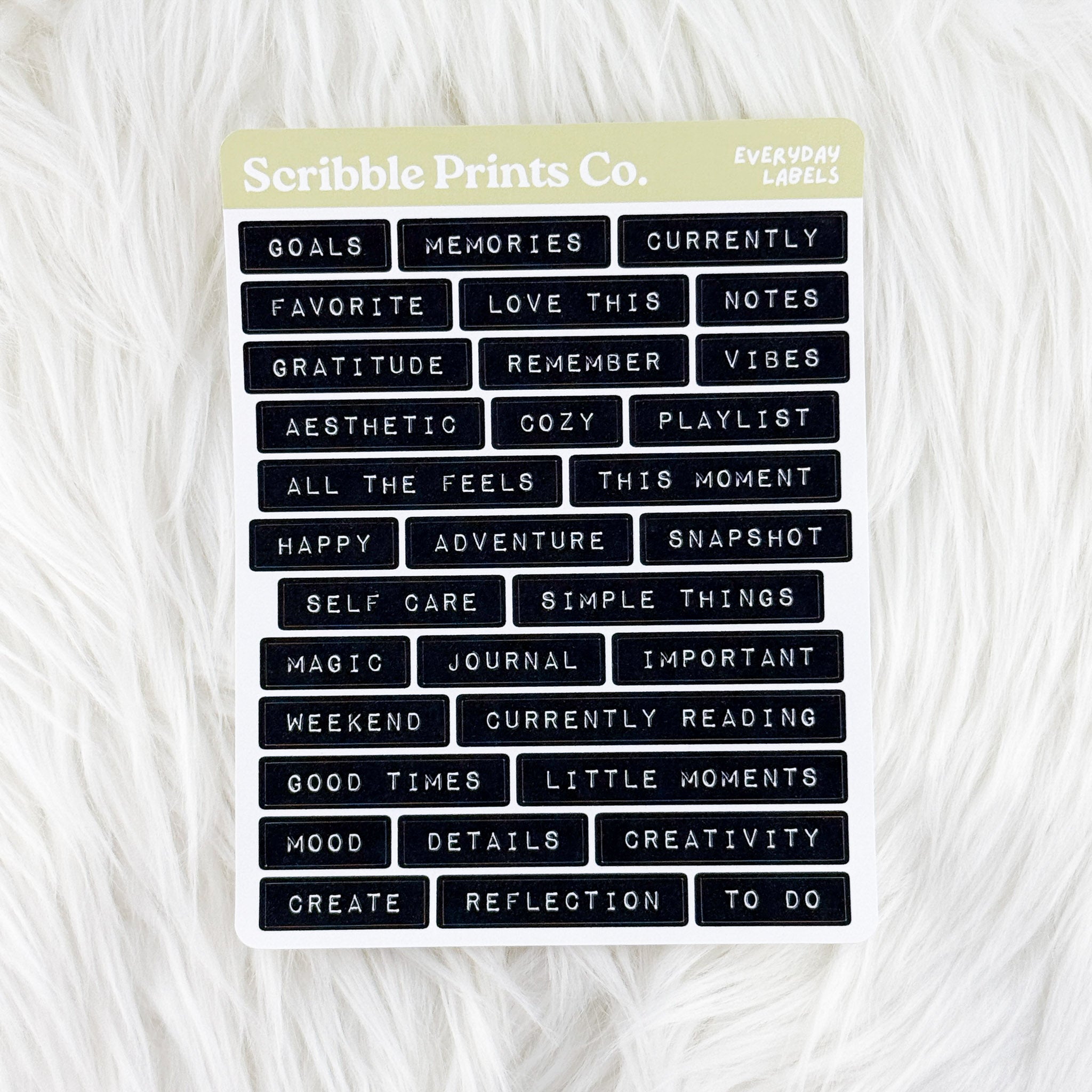 Everyday Labels – Deco // Matte Journal Stickers
