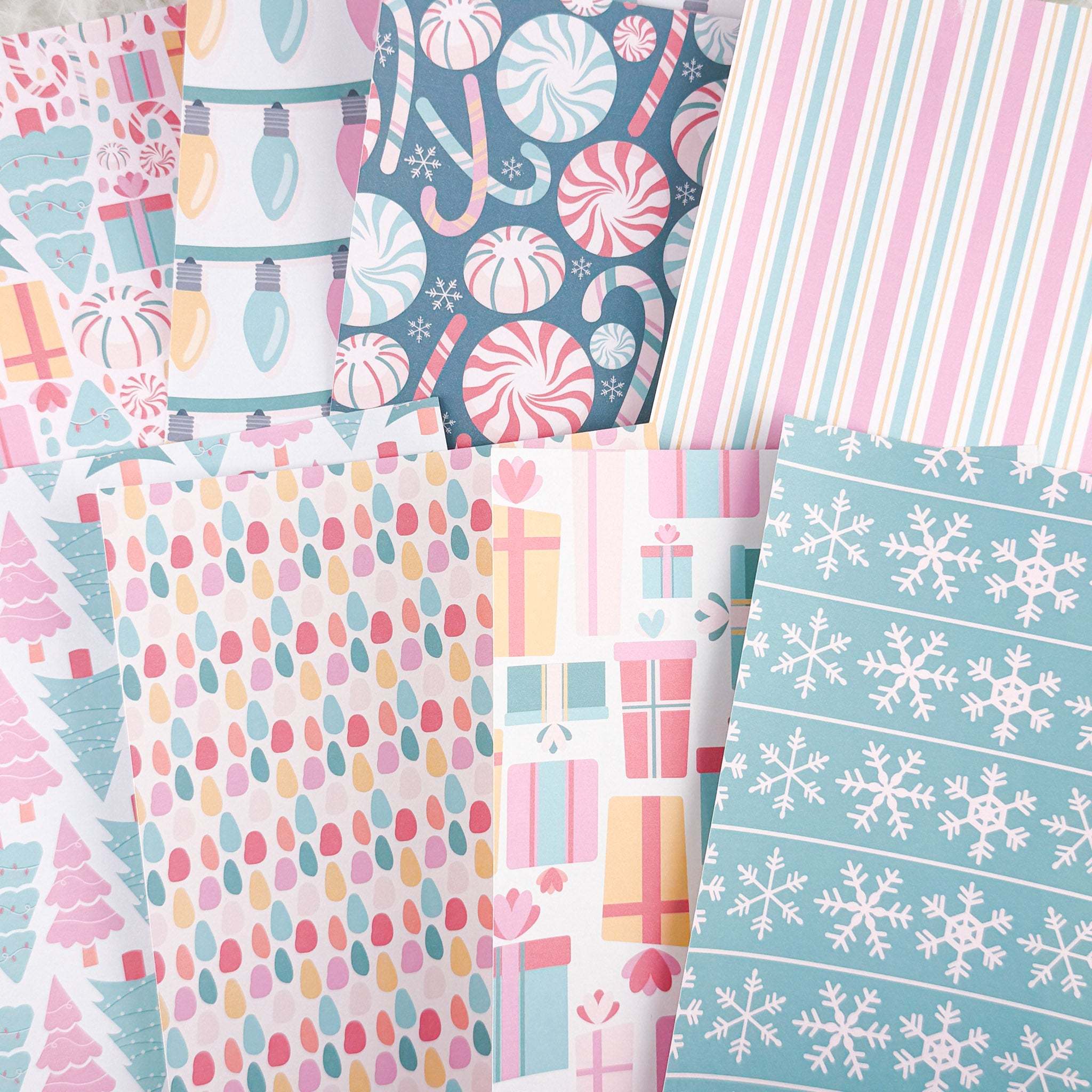 Cute Christmas V2 - A5 Matte Sticker Paper (Set of 8)