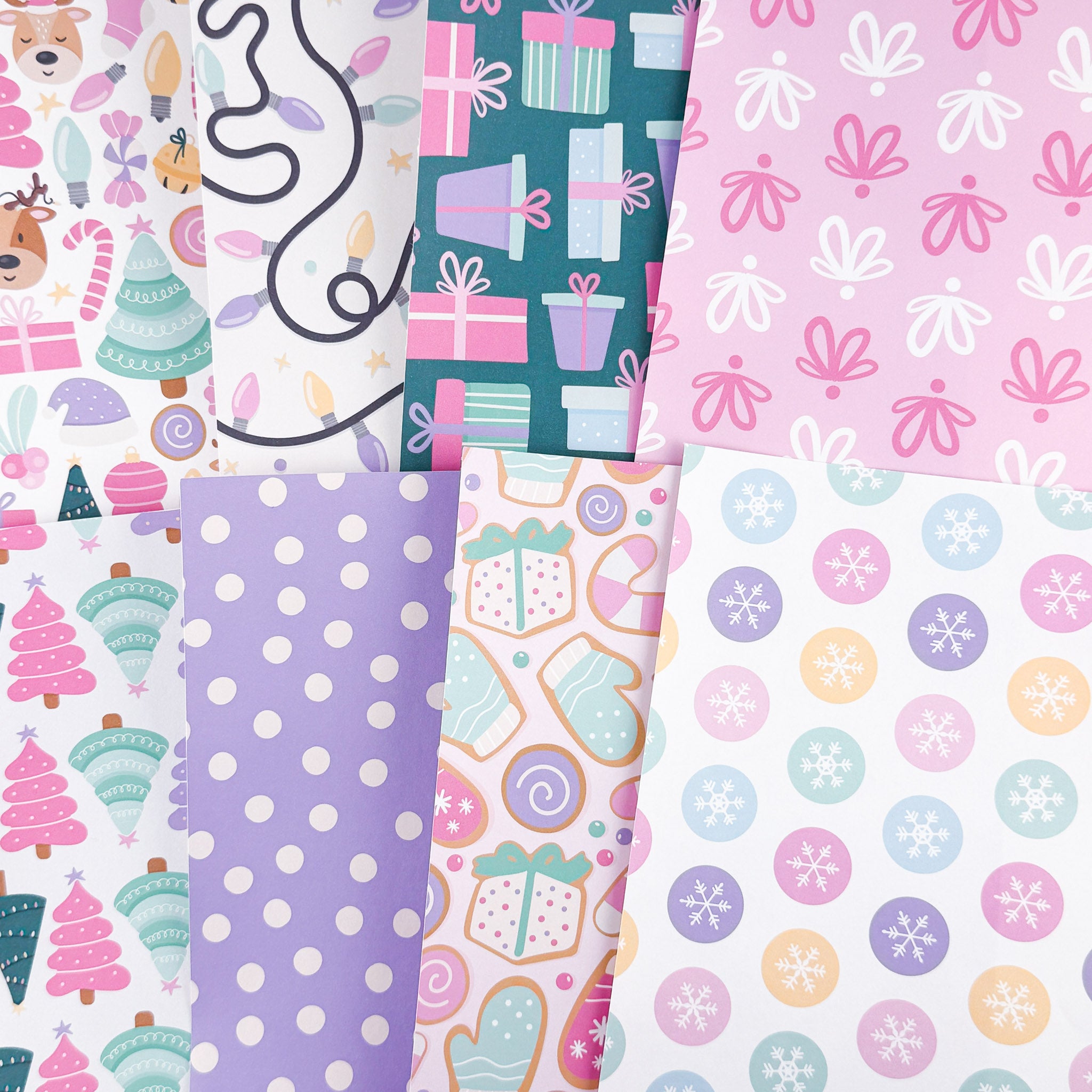 Cute Christmas V1 - A5 Matte Sticker Paper (Set of 8)