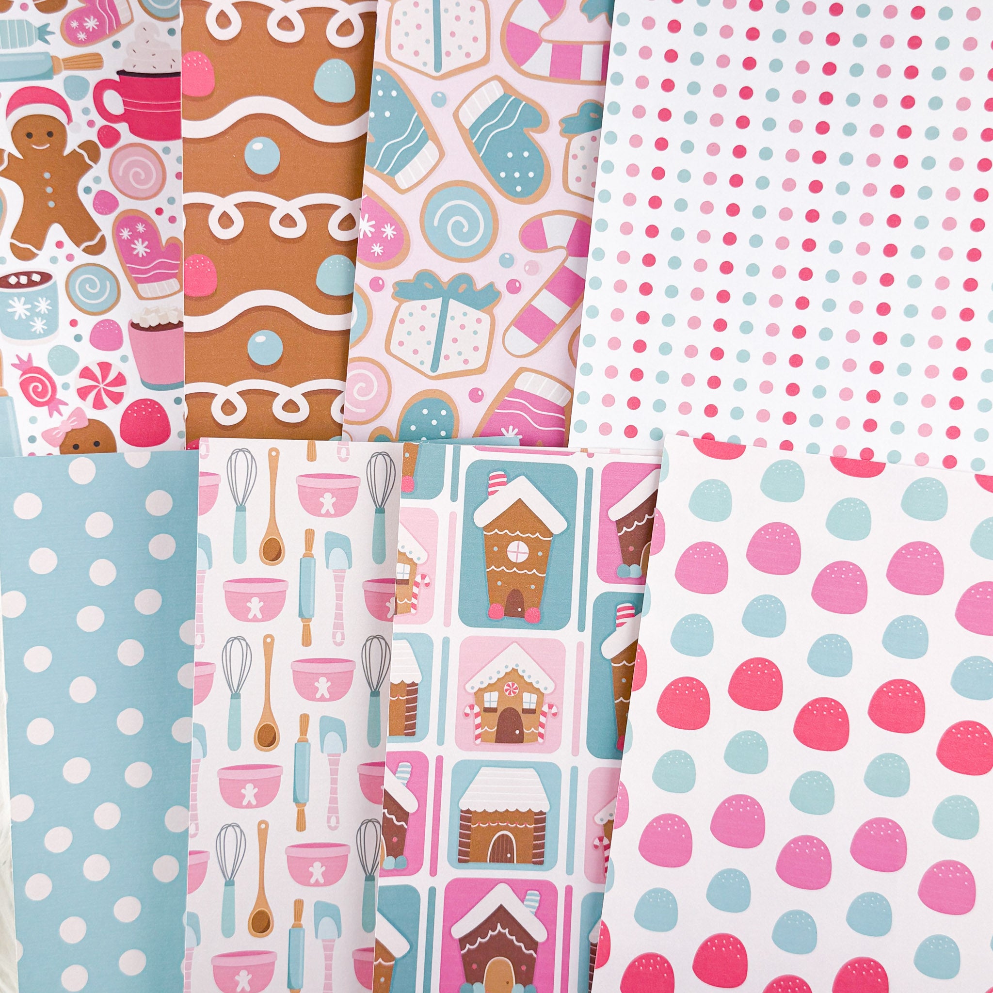 Christmas Cookies - A5 Matte Sticker Paper (Set of 8)