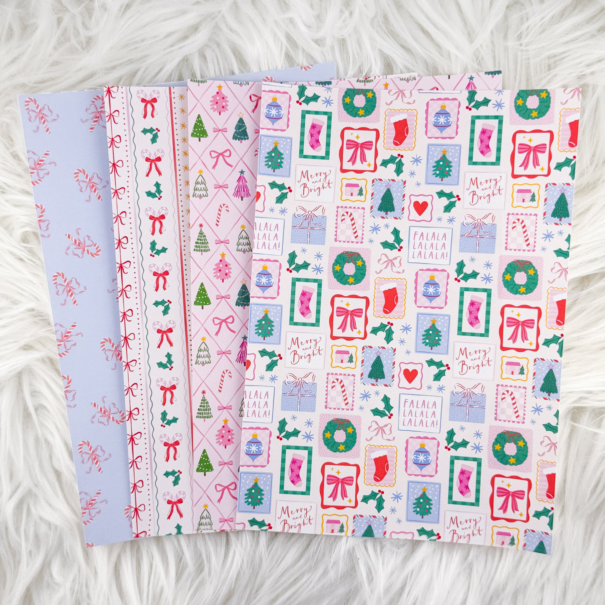 Coquette Christmas - A5 Matte Sticker Paper (Set of 4)