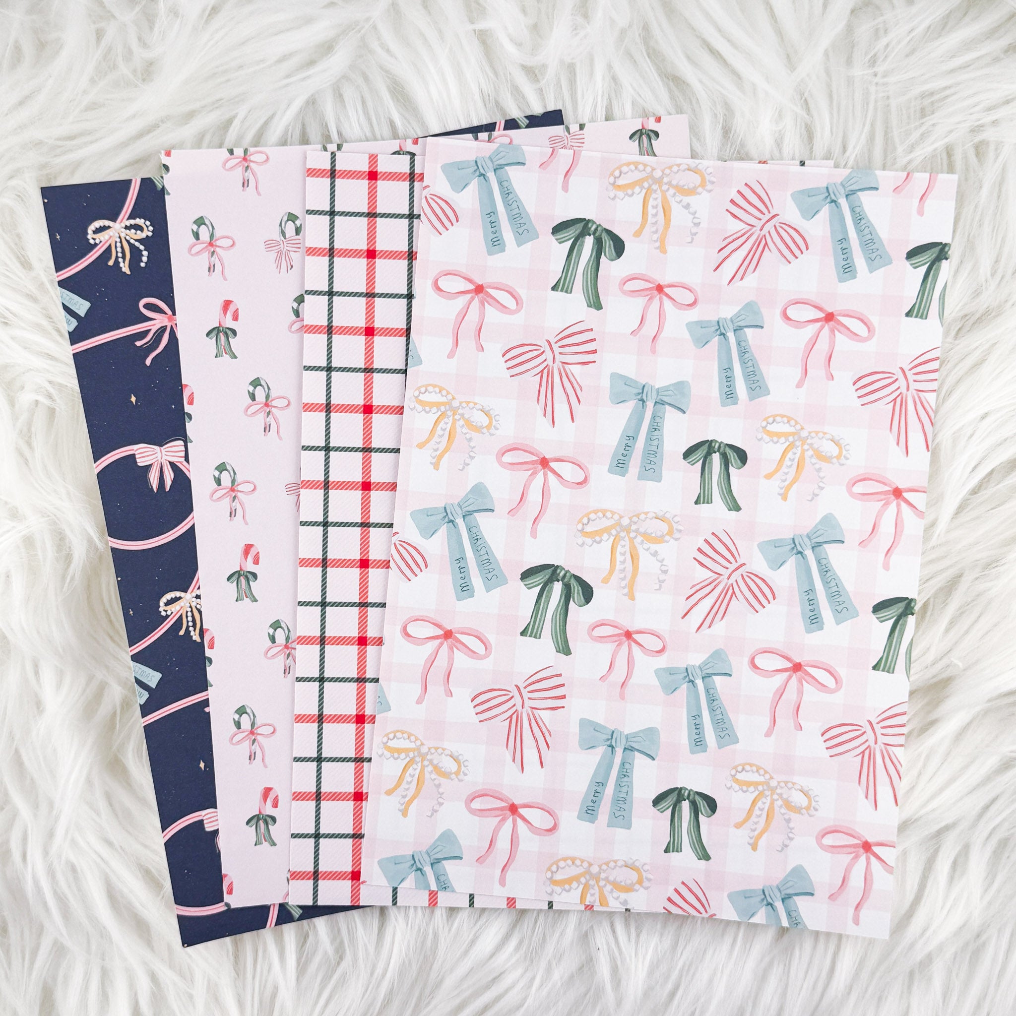 Bow Christmas - A5 Matte Sticker Paper (Set of 4)