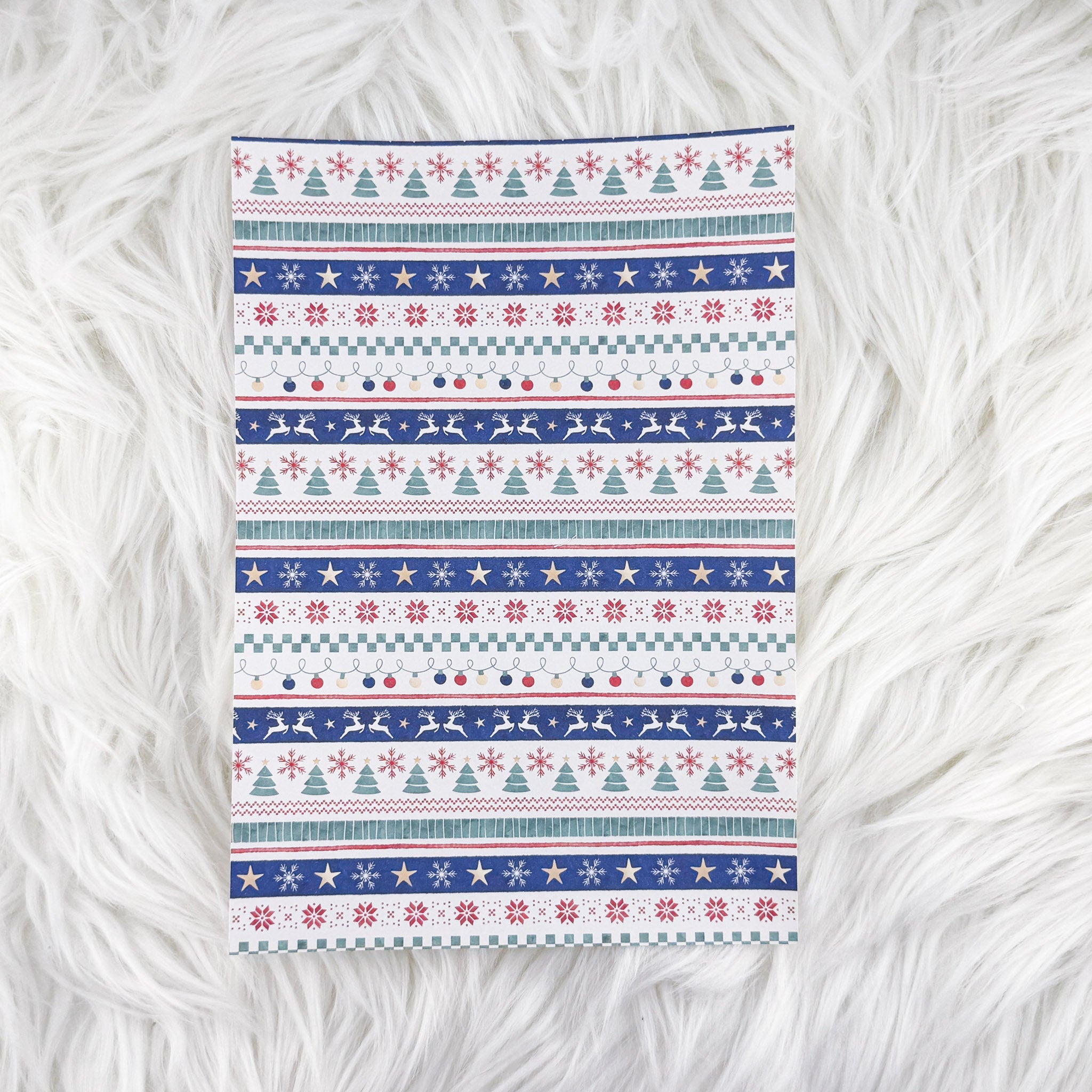 Fair Isle - A5 Matte Sticker Paper