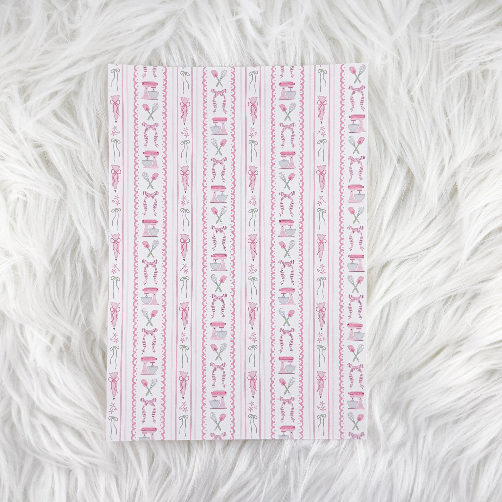 Pink Baking - A5 Matte Sticker Paper