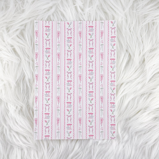 Pink Baking - A5 Matte Sticker Paper