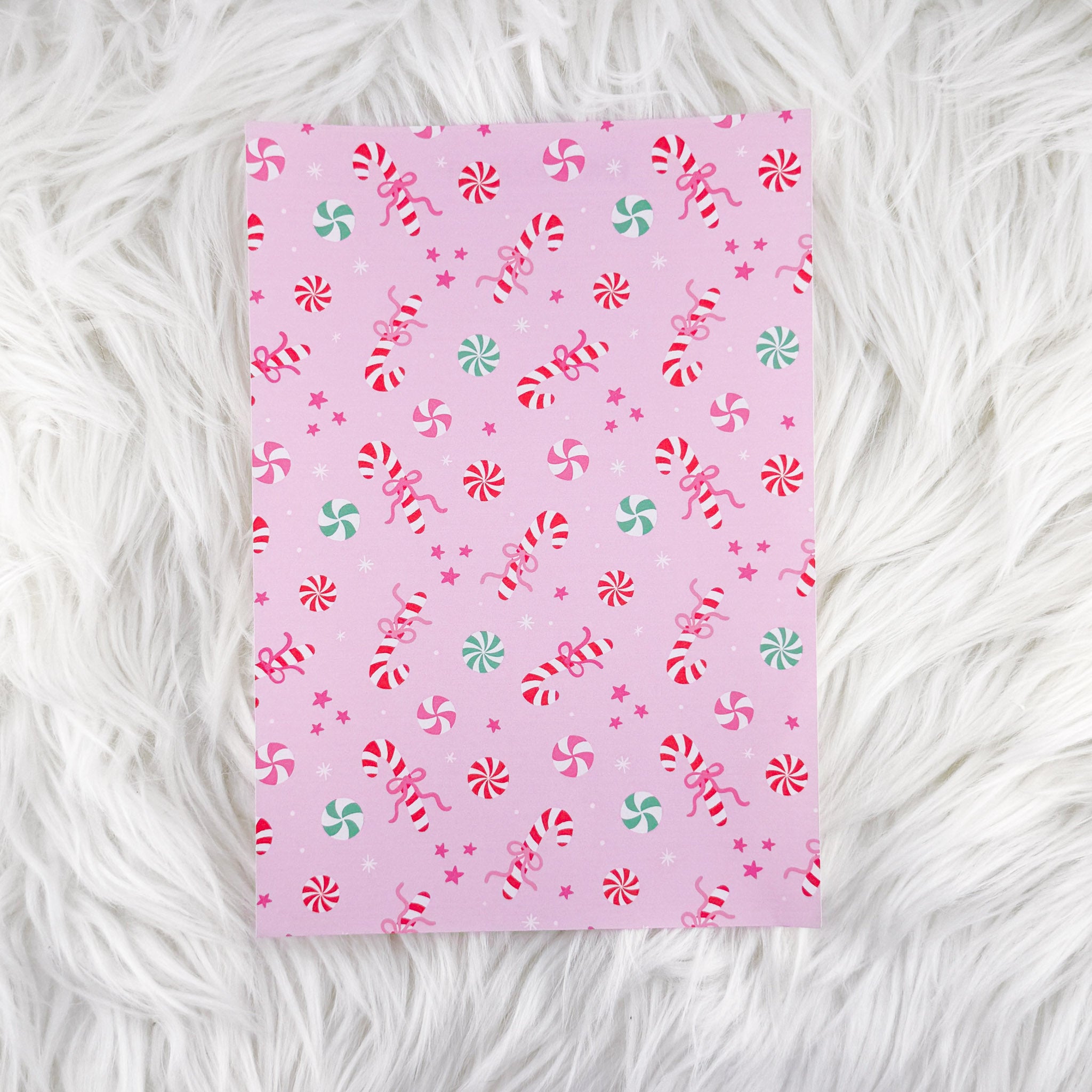 Pink Peppermint - A5 Matte Sticker Paper