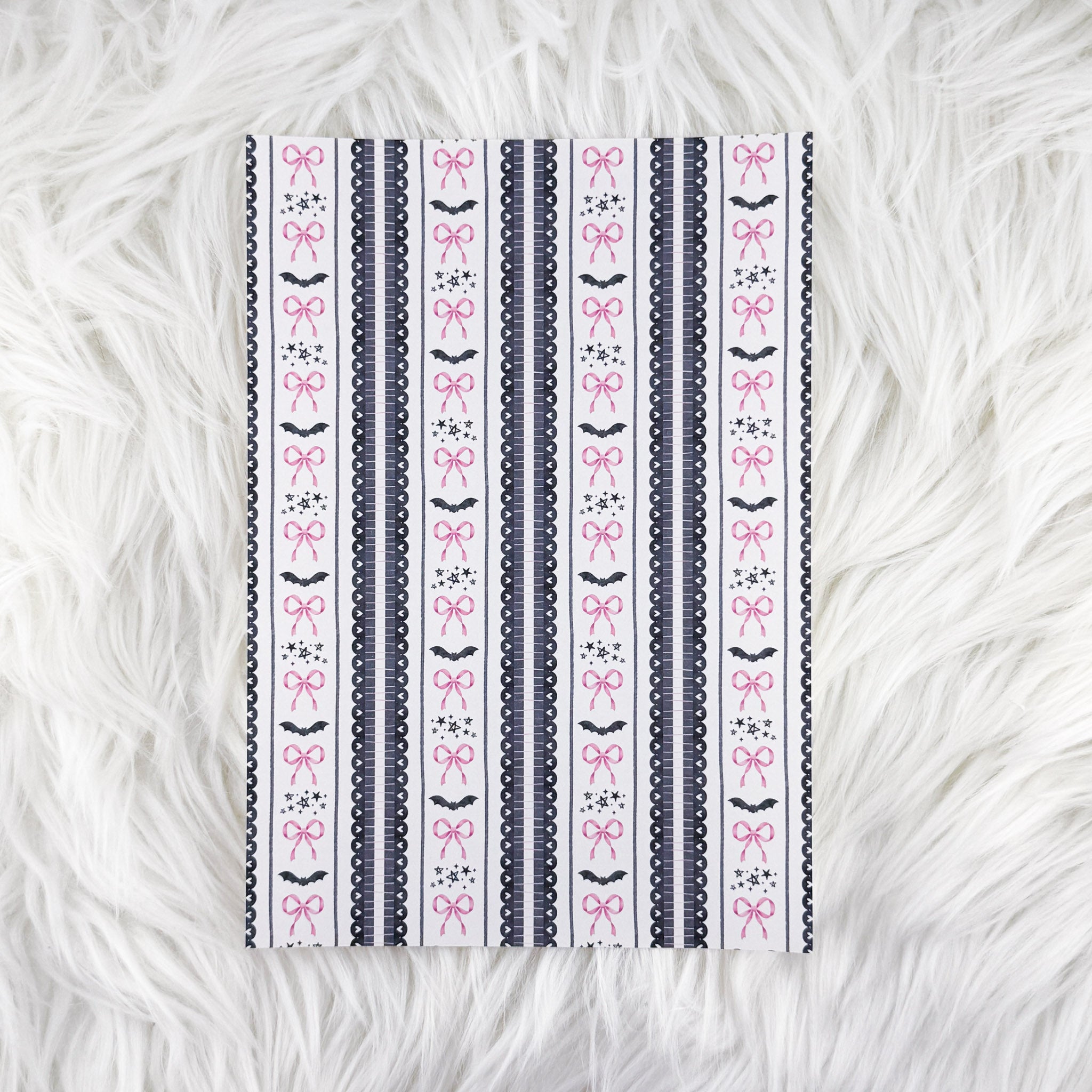 Coquette Bats - A5 Matte Sticker Paper