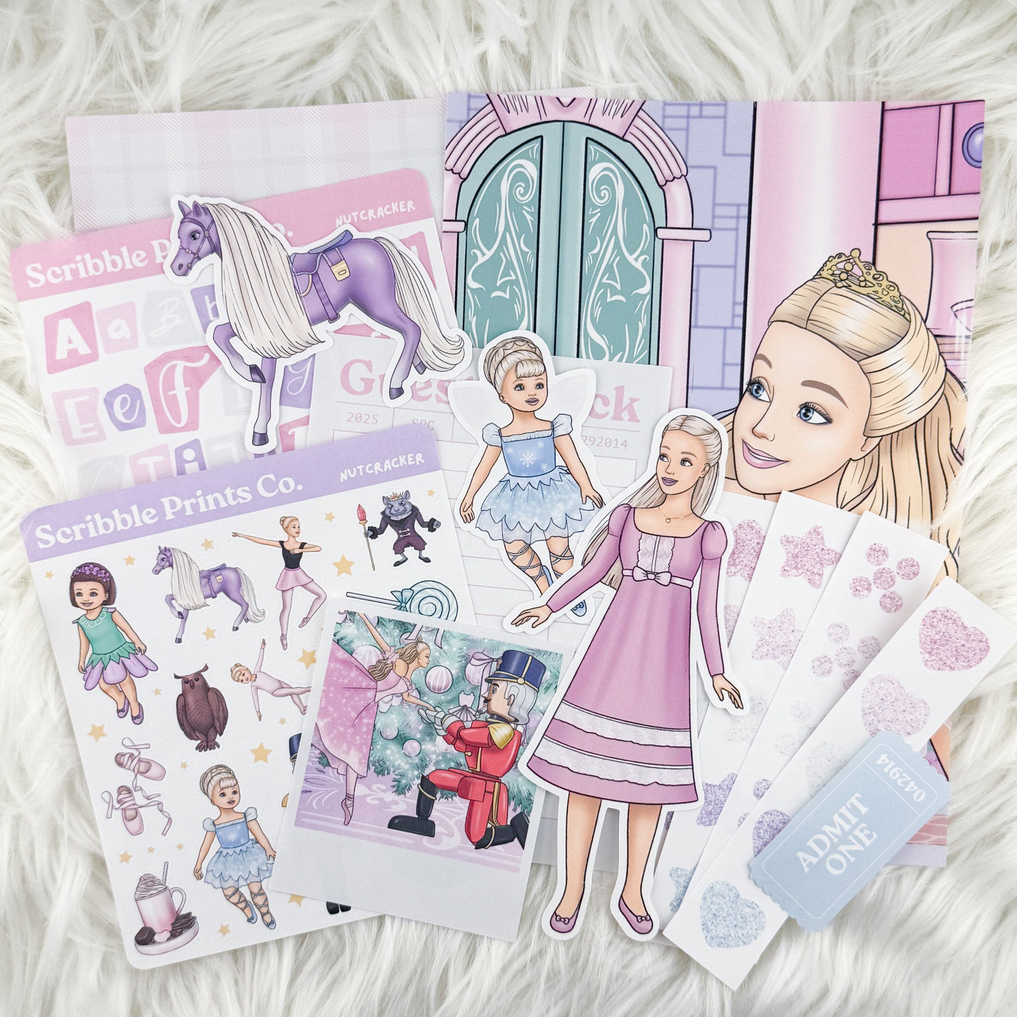 Nutcracker – Junk Journal Collage Kit // Matte Sticker Collection