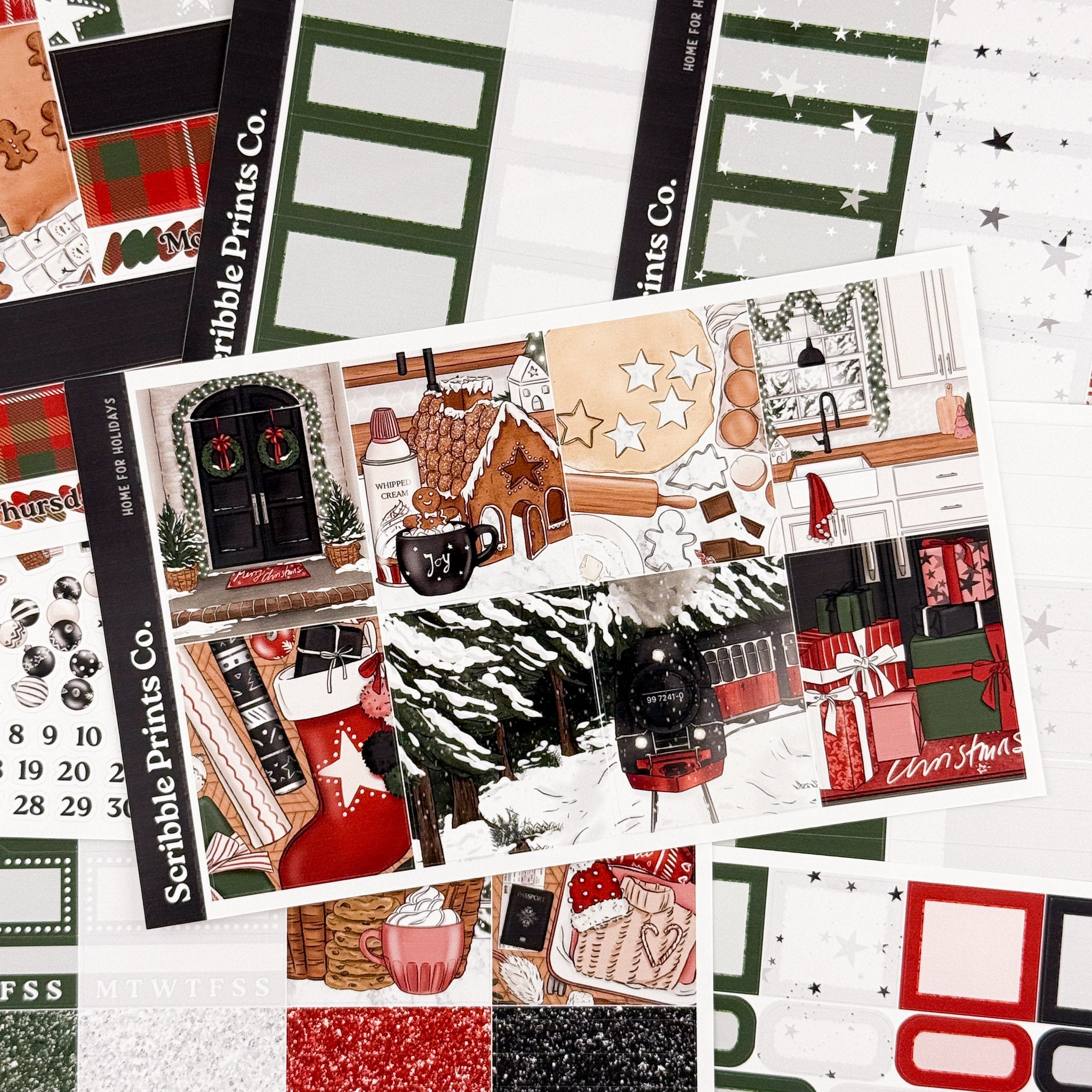 Home For Holidays – Glossy Weekly Planner Kit