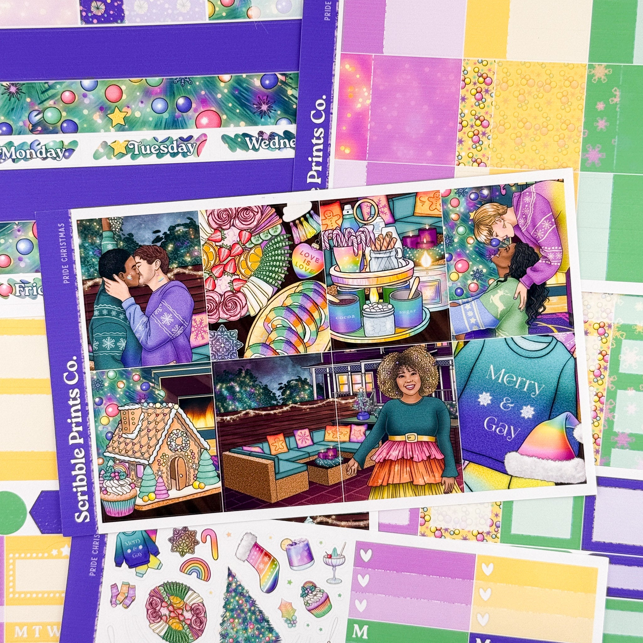 Pride Christmas – Glossy Weekly Planner Kit