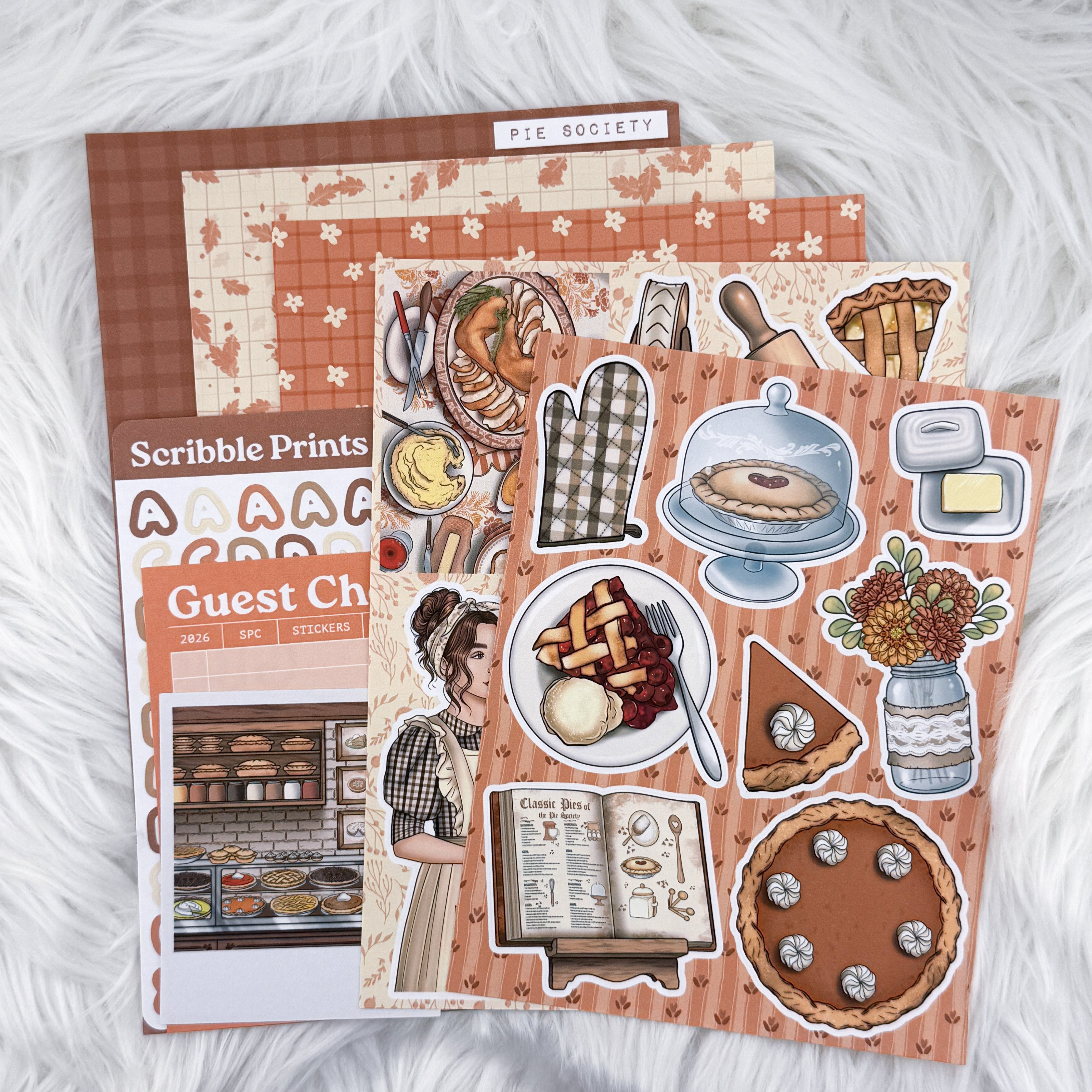 Pie Society Junk Journal Sticker Kit – Scribble Prints Co.