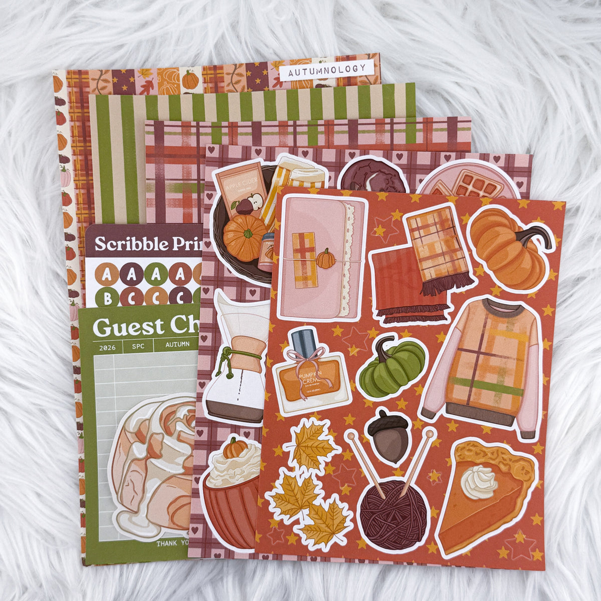 Autumnology Junk Journal Sticker Kit