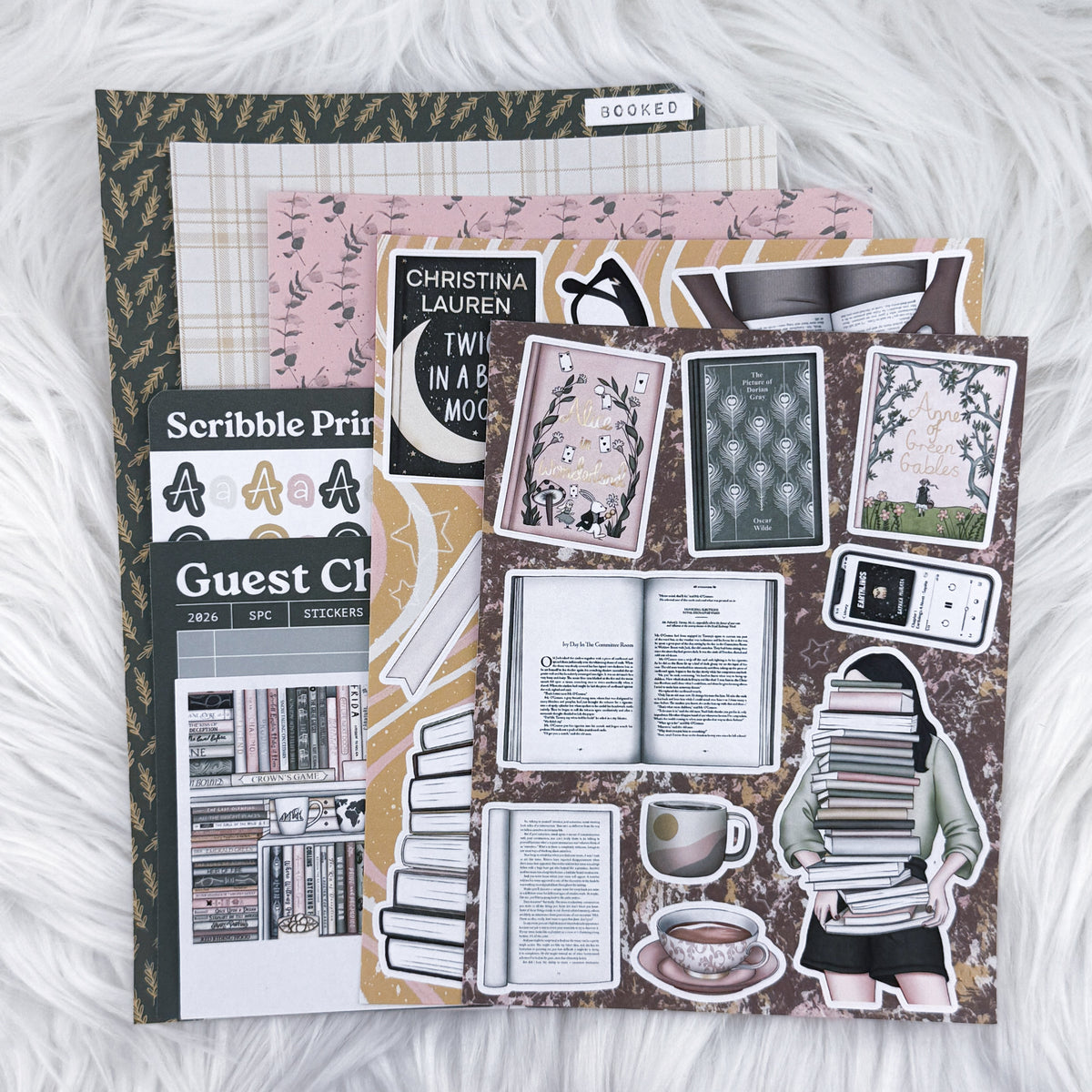 Booked Junk Journal Sticker Kit