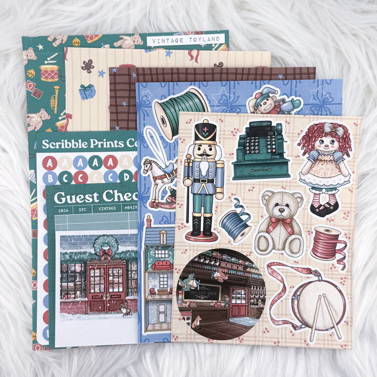 Junk Journal Sticker Kit - SPC Sticker Club