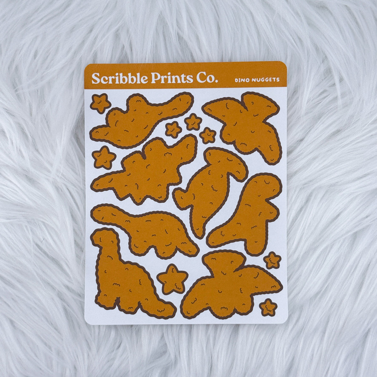 Dino Nuggets Deco Sticker Sheet