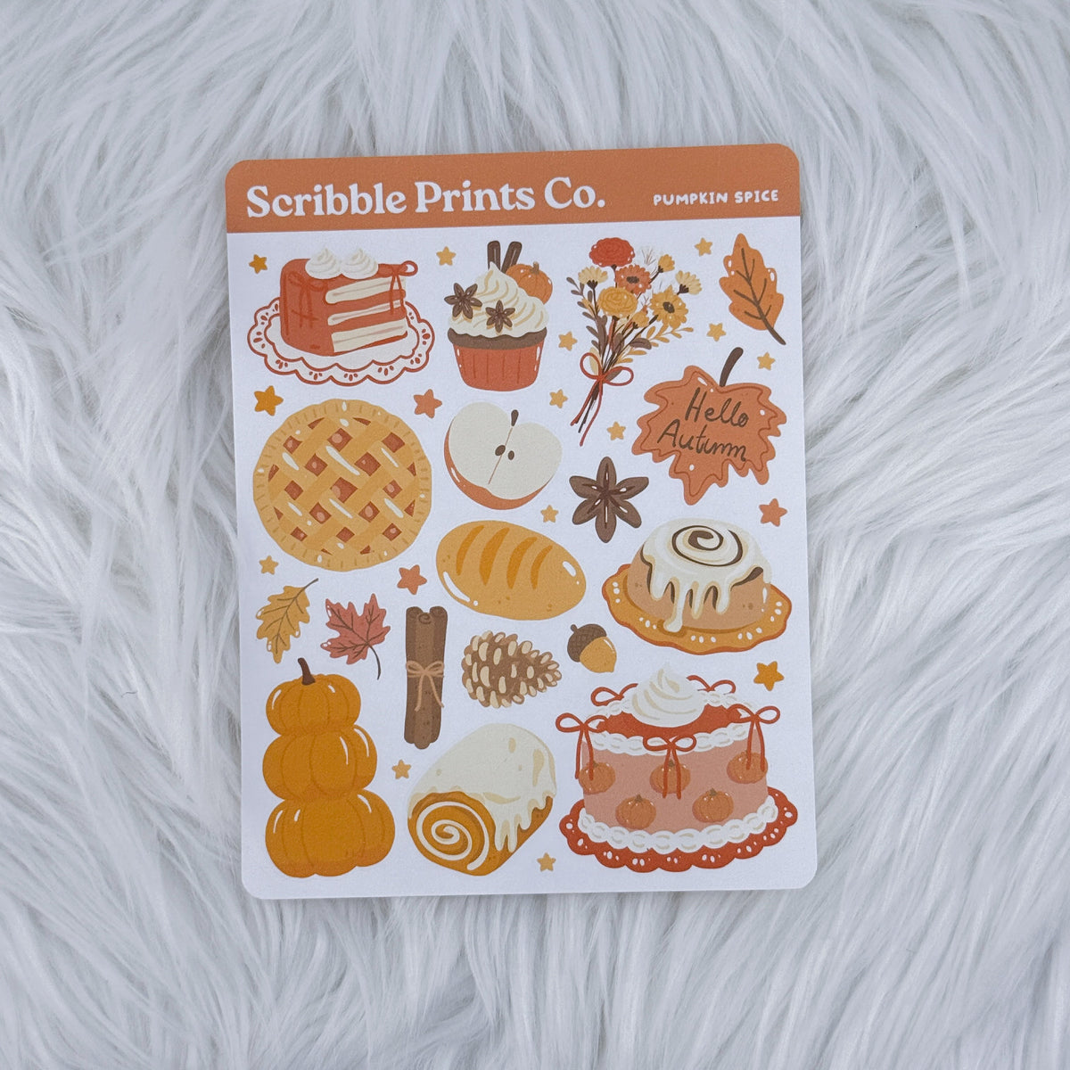 Pumpkin Spice Deco Sticker Sheet