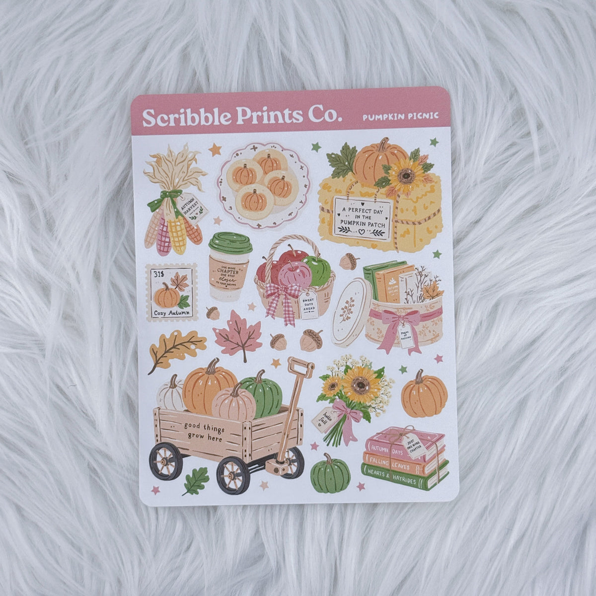Pumpkin Picnic Deco Sticker Sheet