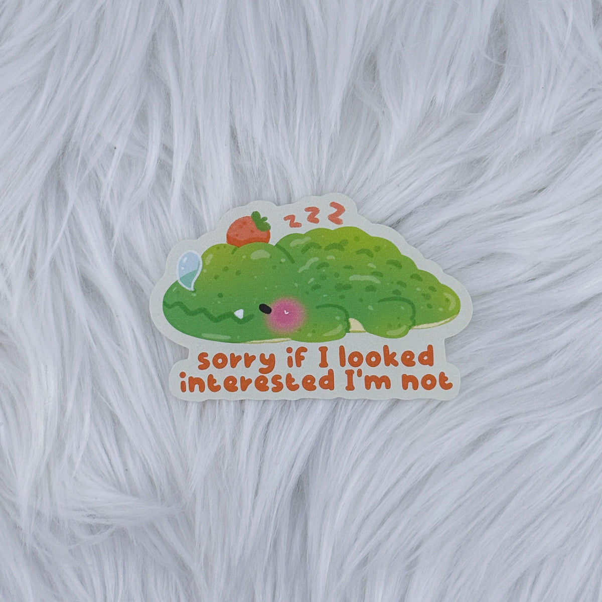 Not Interested Journal Matte Journaling Sticker