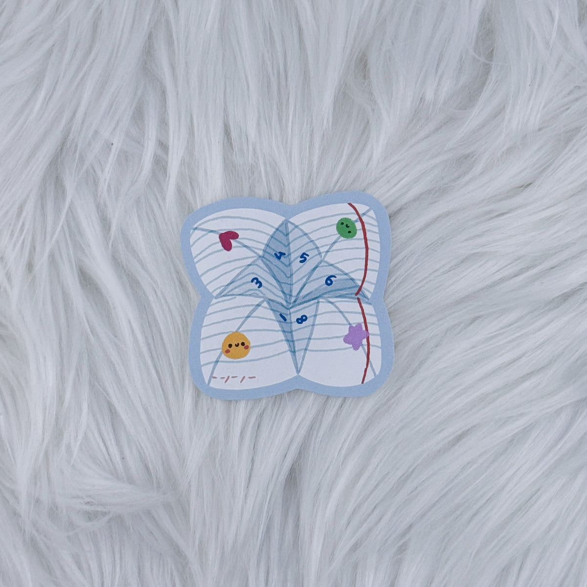 Cootie Catcher Matte Journaling Sticker